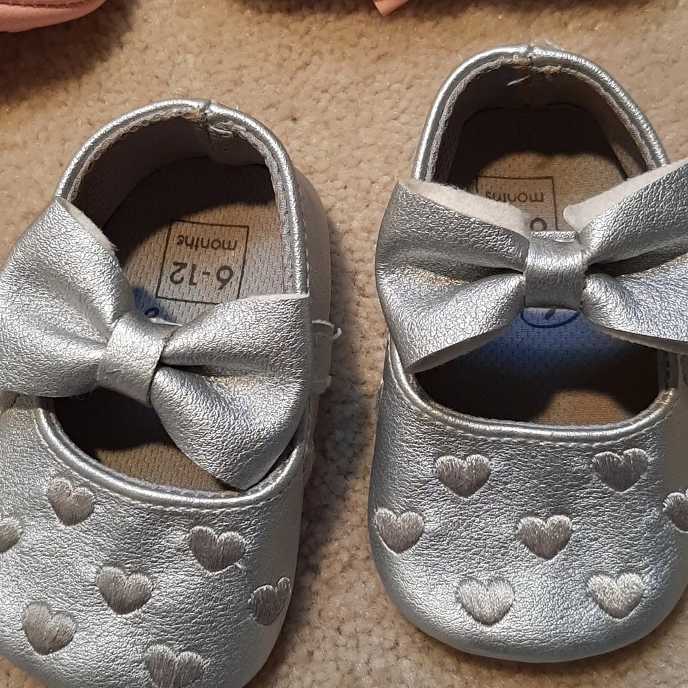 Baby pink shoes
